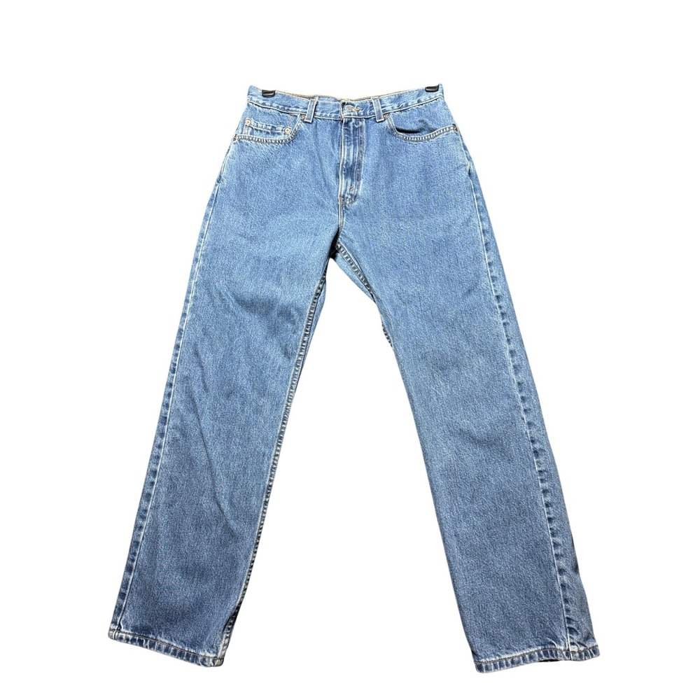 Levi Levi 505 Regular Fit Straight Leg Jeans Mens 34x30 Blue Made in USA